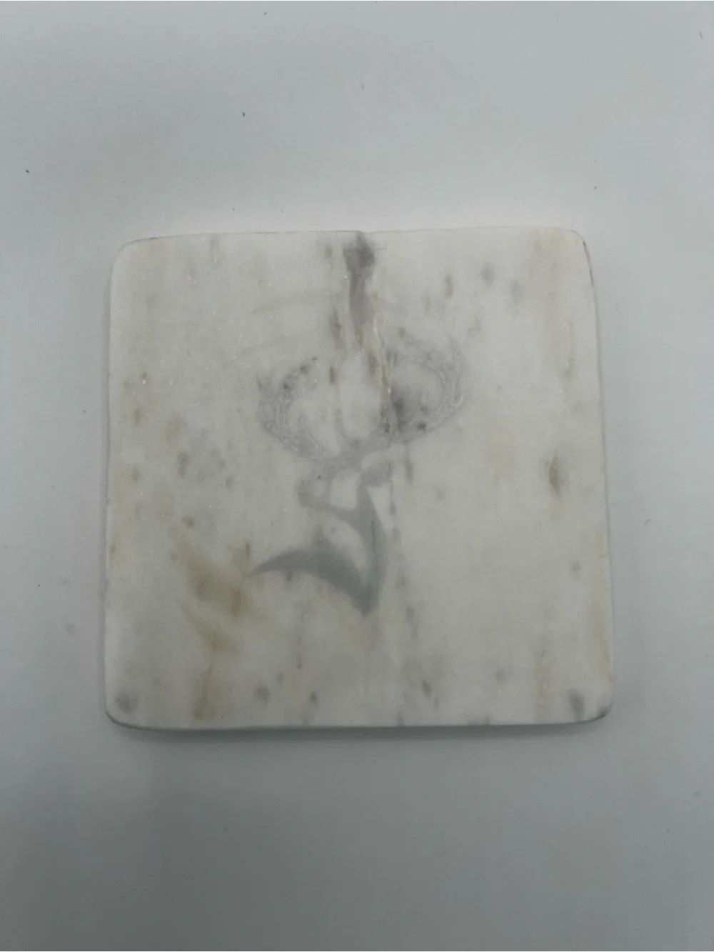 The Dalmore Scotch Whisky Marble Coasters Set of 8 Stag Logo Cork Back